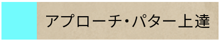 アプローチ・パター上達